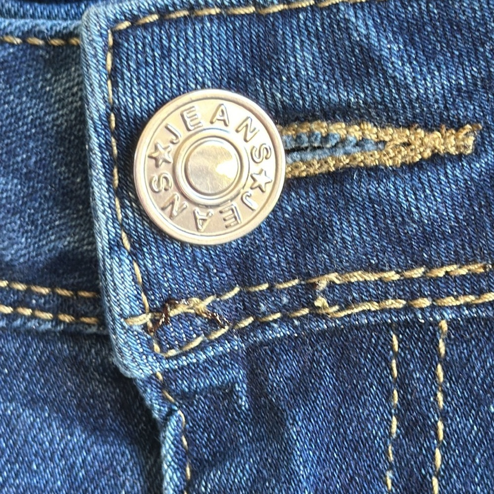 Wide leg blue jeans, size 14 - Picture 9 of 9